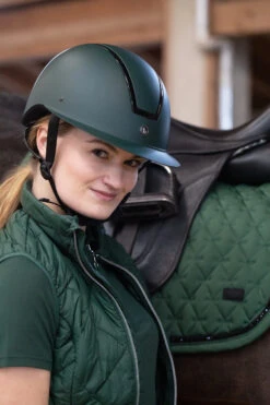 Horze Noir Reithelm Mit Glänzendem Rahmen -Reitbekleidung Verkaufsgeschäft 30084 mvgr 07