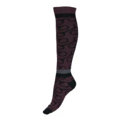 Horze Jacquard Strick-Reitsocken -Reitbekleidung Verkaufsgeschäft 31354 EDPU BL 1
