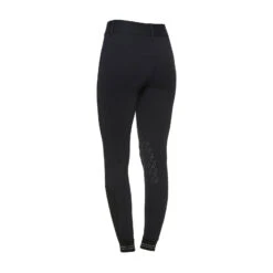 Cavalleria Toscana American Damen Reithose Mit Kniebesatz Mit Perforiertem Logo Tape Und Grip