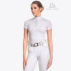 Cavalliera Silver Pop Kurzärmeliges Turniershirt -Reitbekleidung Verkaufsgeschäft 332346 WH 1
