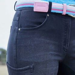 Dublin Shona Damenreithose Mit Kniebesatz In Jeansoptik 10 Dublin Shona Damenreithose Mit Kniebesatz In Jeansoptik -Reitbekleidung Verkaufsgeschäft 333099 AG 3