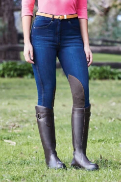 Dublin Shona Damenreithose Mit Kniebesatz In Jeansoptik 13 Dublin Shona Damenreithose Mit Kniebesatz In Jeansoptik -Reitbekleidung Verkaufsgeschäft 333099 DNB 3