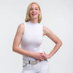 Cavalliera Crystal Turniershirt, ärmellos -Reitbekleidung Verkaufsgeschäft 333727 WH 1
