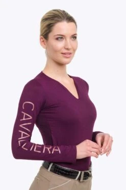 Cavalliera Rose Gold Top, Langärmelig -Reitbekleidung Verkaufsgeschäft 334456 APU 5