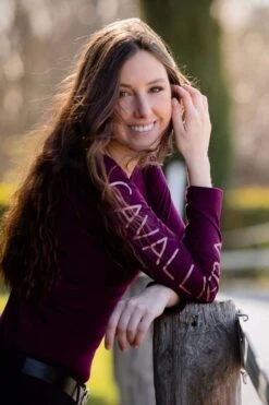 Cavalliera Rose Gold Top, Langärmelig -Reitbekleidung Verkaufsgeschäft 334456 APU 8