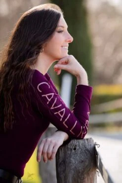 Cavalliera Rose Gold Top, Langärmelig -Reitbekleidung Verkaufsgeschäft 334456 APU 9