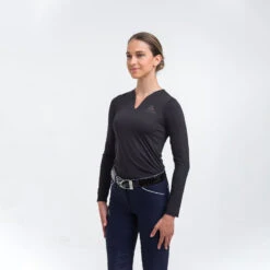 Cavalliera Rose Gold Top, Langärmelig