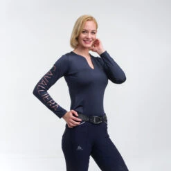 Cavalliera Rose Gold Top, Langärmelig -Reitbekleidung Verkaufsgeschäft 334456 DB 2