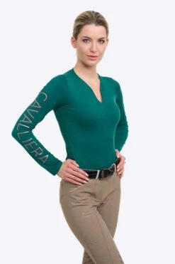 Cavalliera Rose Gold Top, Langärmelig -Reitbekleidung Verkaufsgeschäft 334456 EGR 3
