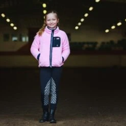 Horze Landry Kinder Fleece Reitjacke -Reitbekleidung Verkaufsgeschäft 33453 LLPU 3