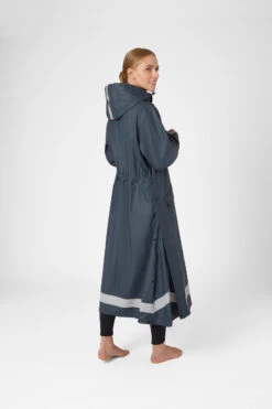 Horze Hazel Langer Damen-Regenmantel Mit Schlitzen -Reitbekleidung Verkaufsgeschäft 33503 vdb 04