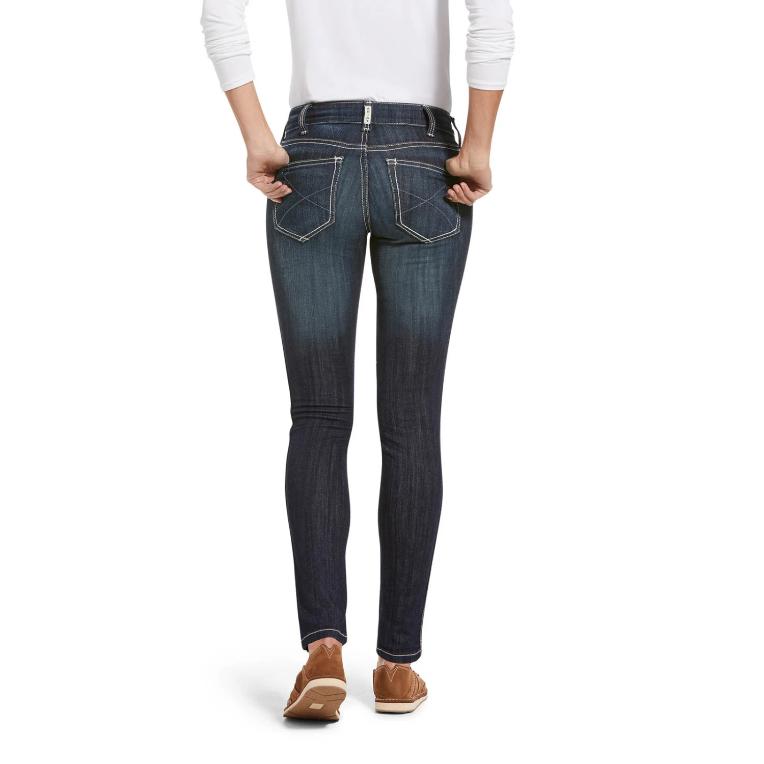 Ariat Real Ella Mid Rise Skinny Jeans Mit Vollbesatz Für Damen 3 Ariat Real Ella Mid Rise Skinny Jeans Mit Vollbesatz Für Damen