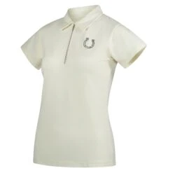 Horze Amy Damen Kurzarm-Poloshirt Mit Baumwollstretch -Reitbekleidung Verkaufsgeschäft 33536 EWH 2