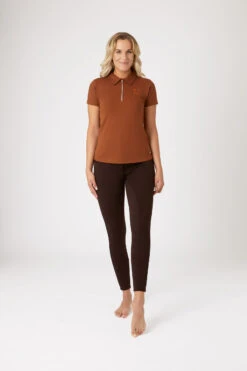 Horze Amy Damen Kurzarm-Poloshirt Mit Baumwollstretch -Reitbekleidung Verkaufsgeschäft 33536 rbbr 03