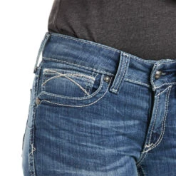 Ariat Real Stretch Icon Straight Jeans Für Damen -Reitbekleidung Verkaufsgeschäft 335371 DNB 3