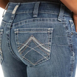 Ariat Real Stretch Icon Straight Jeans Für Damen -Reitbekleidung Verkaufsgeschäft 335371 DNB 4