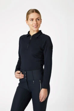 Horze Tiana Damen Poloshirt Mit Langen Ärmeln -Reitbekleidung Verkaufsgeschäft 33556 vdb 03