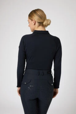 Horze Tiana Damen Poloshirt Mit Langen Ärmeln -Reitbekleidung Verkaufsgeschäft 33556 vdb 05