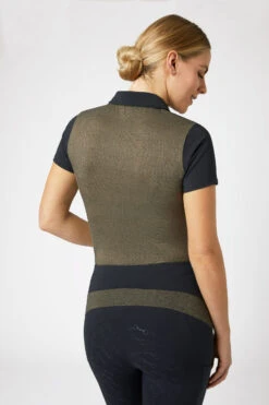 Horze Sagira Damen Trainingshirt Mit Goldener Rückseite -Reitbekleidung Verkaufsgeschäft 33571 VDB 5