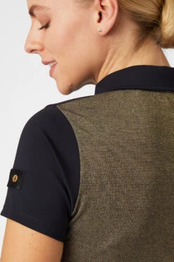 Horze Sagira Damen Trainingshirt Mit Goldener Rückseite -Reitbekleidung Verkaufsgeschäft 33571 VDB 7