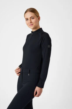 Horze Mia Damen Trainingsshirt Mit Langen Ärmeln Und Mesh-Einsätzen -Reitbekleidung Verkaufsgeschäft 33578 VDB 3