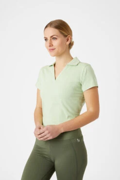 Horze Kia Damen Jersey Poloshirt Mit Rückenprint -Reitbekleidung Verkaufsgeschäft 33579 FMGR 3