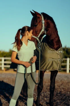 Horze Kia Damen Jersey Poloshirt Mit Rückenprint -Reitbekleidung Verkaufsgeschäft 33579 FMGR 7