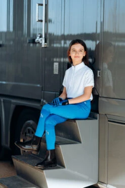 Horze Fia Kinder Trainings-/ Turniershirt Mit Kurzen Ärmeln -Reitbekleidung Verkaufsgeschäft 33588 WH 6