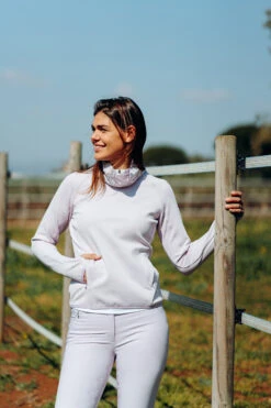 Horze Kaitlin Damen Funktionssweatshirt Mit Blumenkragen -Reitbekleidung Verkaufsgeschäft 33595 OHPU 7