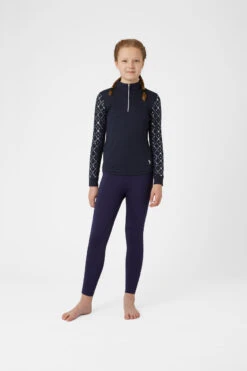 Horze Fia Kinder Trainings-/ Turniershirt Mit Langen Ärmeln -Reitbekleidung Verkaufsgeschäft 33598 PDB 3