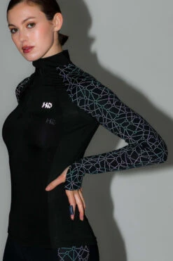 Horseware Aveen Langarm-Funktionsshirt Mit Reißverschluss -Reitbekleidung Verkaufsgeschäft 335993 BPI 2