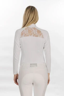 Horseware Sara Langarm- Turniershirt -Reitbekleidung Verkaufsgeschäft 336062 WH 4