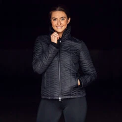 Horze Rose Damen Leichte Steppjacke -Reitbekleidung Verkaufsgeschäft 33611 BL 6