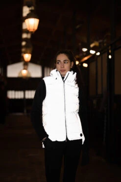 Horze Damen Reflektierende Steppweste -Reitbekleidung Verkaufsgeschäft 33612 rsi 08