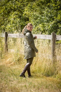 Horze Dania Damen Winter Regenmantel Mit Fleecefutter -Reitbekleidung Verkaufsgeschäft 33636 DOGR 7