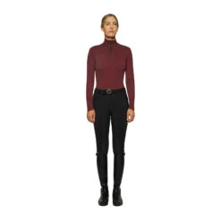 Cavalleria Toscana Damen Jersey Fleece Rollkragenshirt -Reitbekleidung Verkaufsgeschäft 336578 DRE 1