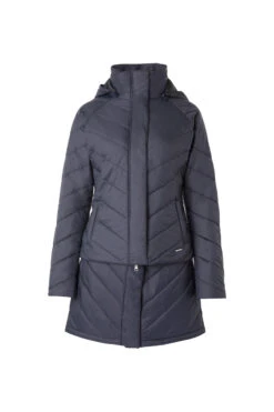 Horze Aurora Gefütterte Damen Parka Reitjacke Mit Abnehmbarem Rock