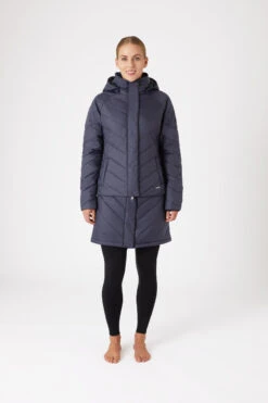 Horze Aurora Gefütterte Damen Parka Reitjacke Mit Abnehmbarem Rock -Reitbekleidung Verkaufsgeschäft 33663 590 03