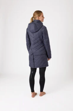 Horze Aurora Gefütterte Damen Parka Reitjacke Mit Abnehmbarem Rock -Reitbekleidung Verkaufsgeschäft 33663 590 04