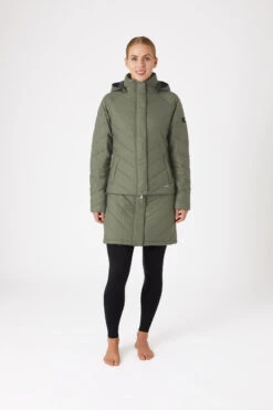 Horze Aurora Gefütterte Damen Parka Reitjacke Mit Abnehmbarem Rock -Reitbekleidung Verkaufsgeschäft 33663 630 03