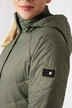 Horze Aurora Gefütterte Damen Parka Reitjacke Mit Abnehmbarem Rock -Reitbekleidung Verkaufsgeschäft 33663 630 05
