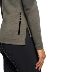 Cavalleria Toscana Tech Wool Velvet Logo Rollkragen -Reitbekleidung Verkaufsgeschäft 336845 G 5