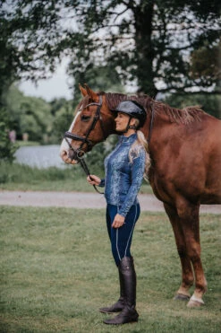 Mountain Horse Jade Tech Fleece Kinder Reitleggings Mit Vollbesatz -Reitbekleidung Verkaufsgeschäft 336909 DB 3