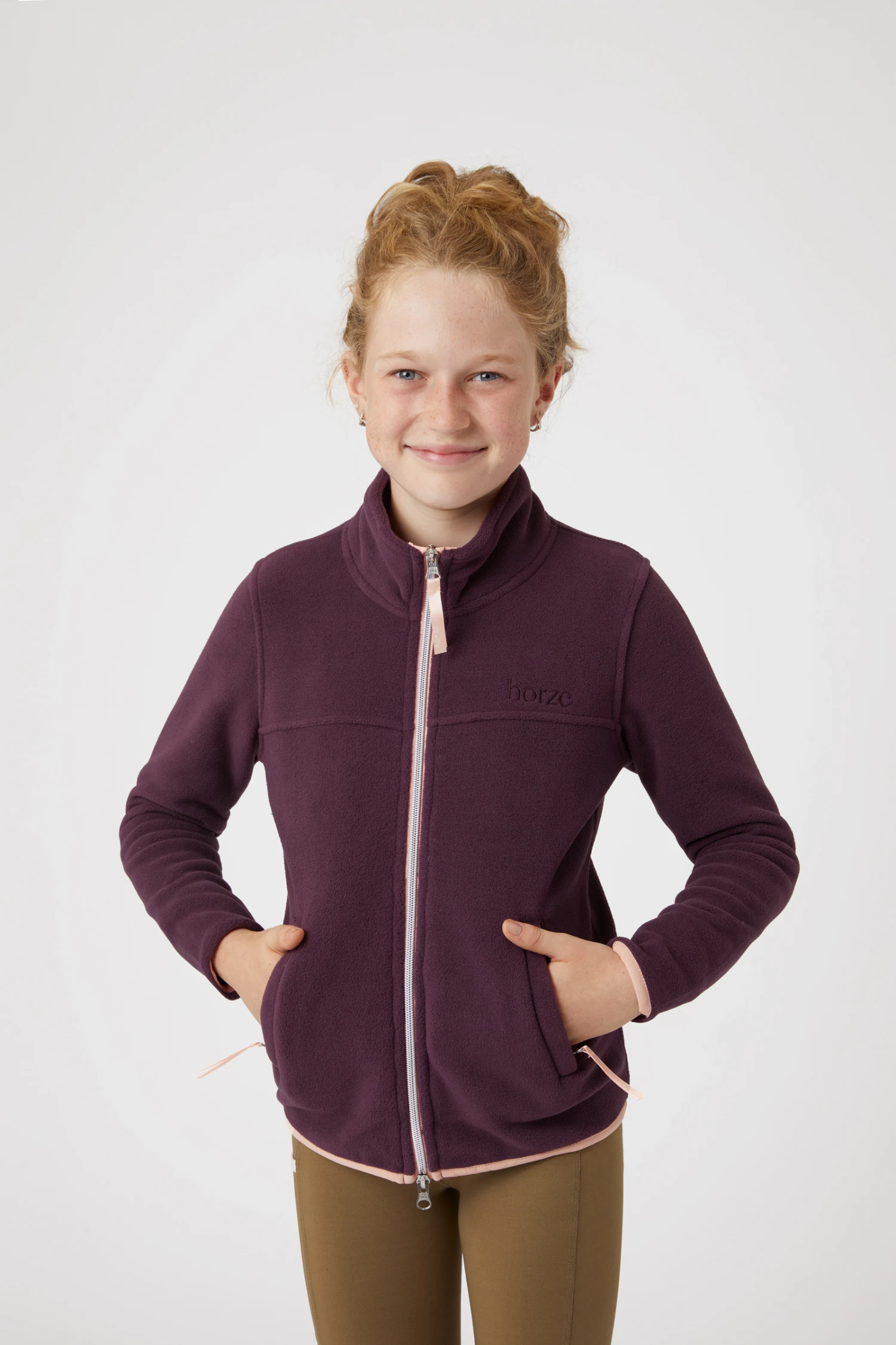Horze Monster Kinder Fleece Reitjacke 4 Horze Monster Kinder Fleece Reitjacke – Bild 2