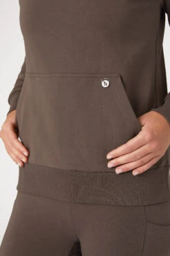 Horze Jade Damen Sweatshirt Mit Hohem Kragen -Reitbekleidung Verkaufsgeschäft 33709 FRBR CMBR 6