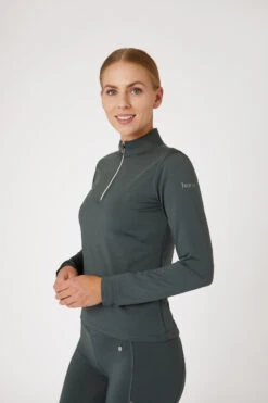 Horze Luminox Damen Funktionsshirt Mit Langen Ärmeln -Reitbekleidung Verkaufsgeschäft 33721 UDGR 2