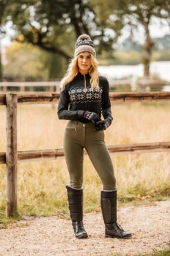 Horze Emily Trainingsshirt Mit Winterprint -Reitbekleidung Verkaufsgeschäft 33724 bl 07