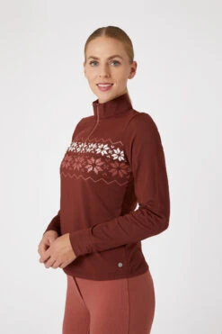 Horze Emily Trainingsshirt Mit Winterprint -Reitbekleidung Verkaufsgeschäft 33724 rrbr 02