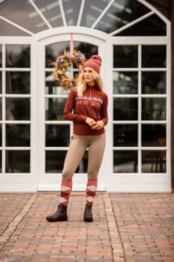 Horze Emily Trainingsshirt Mit Winterprint -Reitbekleidung Verkaufsgeschäft 33724 rrbr 07