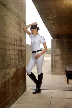 AA Evora Kurzarm-Turniershirt -Reitbekleidung Verkaufsgeschäft 337267 WH 7